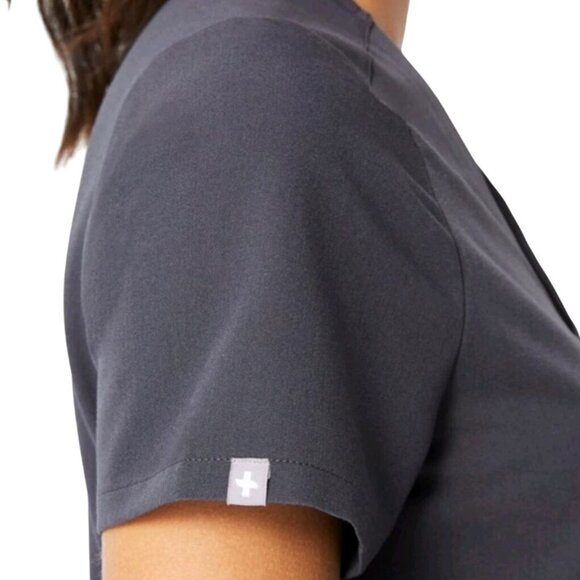 FIGS Catalina One Pocket Scrub Top Charcoal Size M - Picture 8 of 14